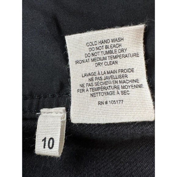 Ulla Johnson Sabi Jeans Womens Size 10 Black Tie Waist Crop Roll Cuff Pockets - Picture 9 of 11